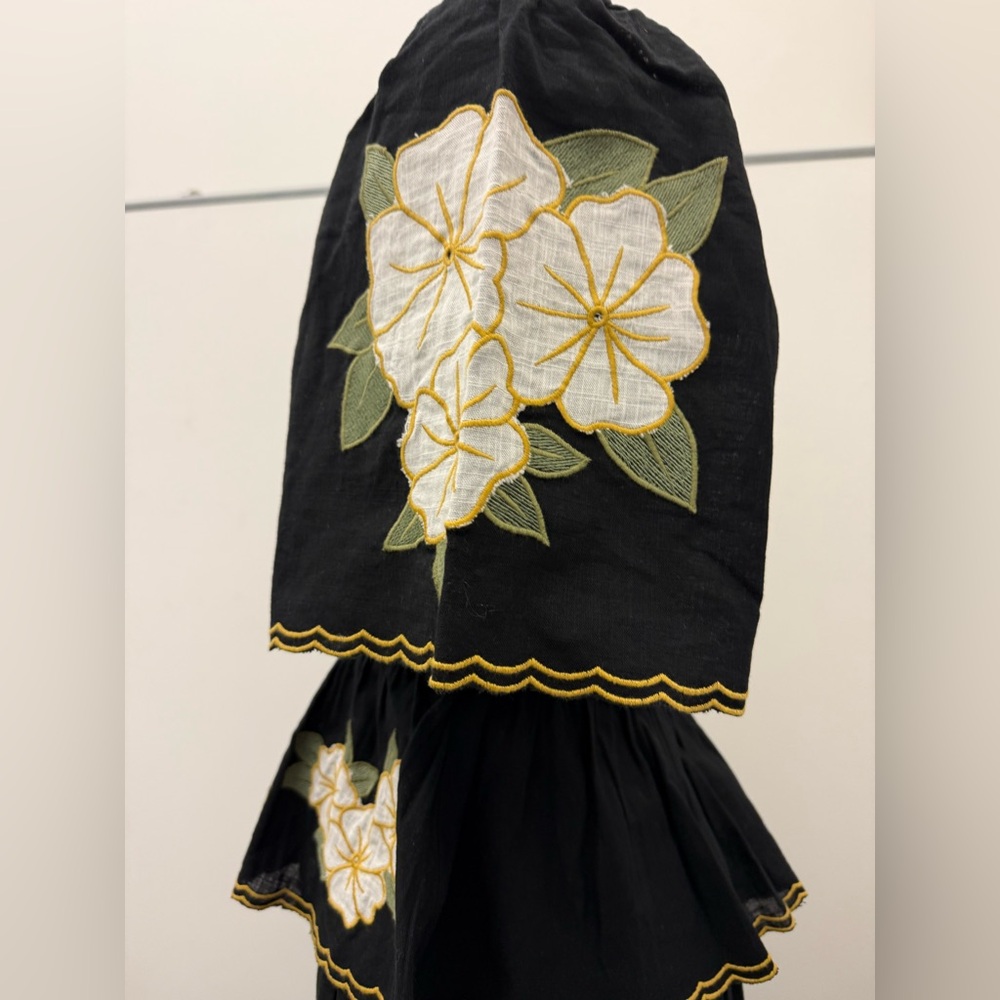 Jennifer & Grace Black Embroidered Women's Skirt Set - Medium - Picture 6 of 9